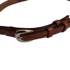Men's 44 Brown Cowboy Western Ranger Scout Leather Belt